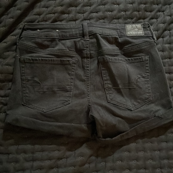 American Eagle black midi next level stretch short - 8 - Picture 2 of 3